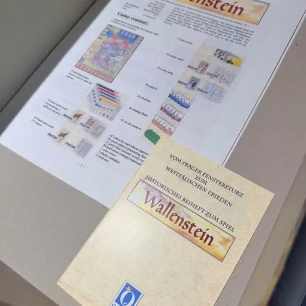 Wallenstein Board Game 1st Edition, 2002 Original German Printing by Queen Games